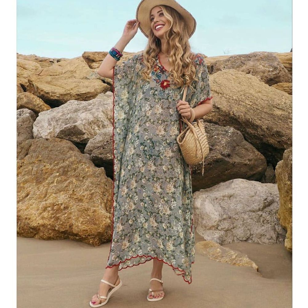 ZARA Embroidered Tunic Dress Limited New